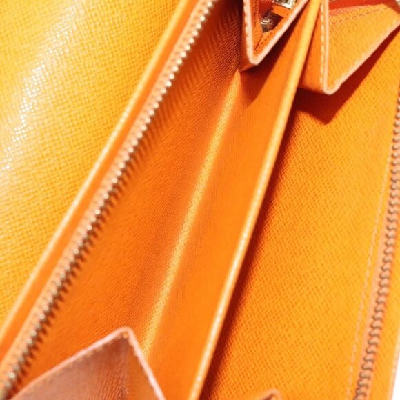 LOUIS VUITTON Epi Porte Monnaie Billets Tresor Mandarin M6350H LV Auth 123533 - Picture 11 of 15